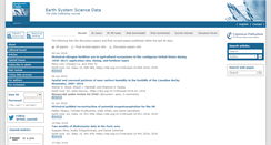 Desktop Screenshot of earth-syst-sci-data.net