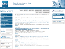 Tablet Screenshot of earth-syst-sci-data.net